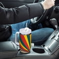 thumbnail image 4 of Yayeee 30oz Stainless Steel Tumbler with Straw and Handle Double-Wall Insulated Travel Water Bottle, Colorful Cat, 4 of 8