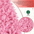thumbnail image 2 of VIBESPARK 6ft Pink Christmas Tree Artificial Full Fir Tree Seasonal Holiday Decoration w/ 700 Branch Tips, Foldable Stand, 2 of 10