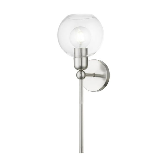 Livex Lighting - Downtown - 1 Light Sphere Wall Sconce In Industrial Style-19