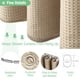 thumbnail image 4 of Dynamene Cortina de ducha de 60 pulgadas – Cortinas de ducha de tela gruesa resistente con tejido tipo gofre para baño, juego de cortinas de baño de tela de lujo con 10 ganchos de plástico de 60 x 72,, 4 of 5