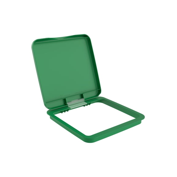 Rev-A-Shelf 27 qt. Trash Can Replacement Lid, Green, RV-1024-LID-G-1-40