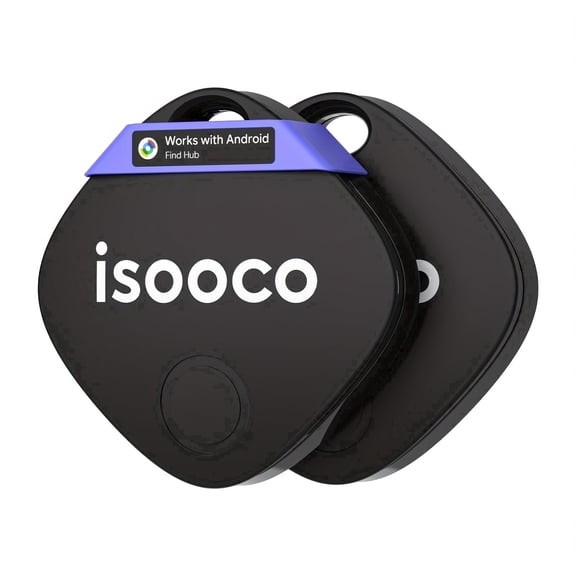 Dual System Bluetooth Tracker, Mini Smart Air Tracker Tags-2 Pcs, Key Finder and Item Locator Works with Apple Find My And Android Find Hub, Tracker Tag for Keys/Luggage/Wallet, etc.