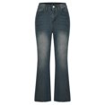 thumbnail image 4 of Birdeem Spring and Summer New Solid Button Zipper Straight Denim Fashion Casual Jeans Pants, 4 of 12