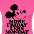 thumbnail image 3 of Disney - Mickey & Friends - More Friday Less Monday - Juniors Fitted Graphic T-Shirt, 3 of 5