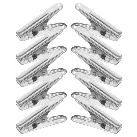10 Pcs Stainless Steel Clothespins Clothes Pins Clip Bag Clip Small Clothes Pin