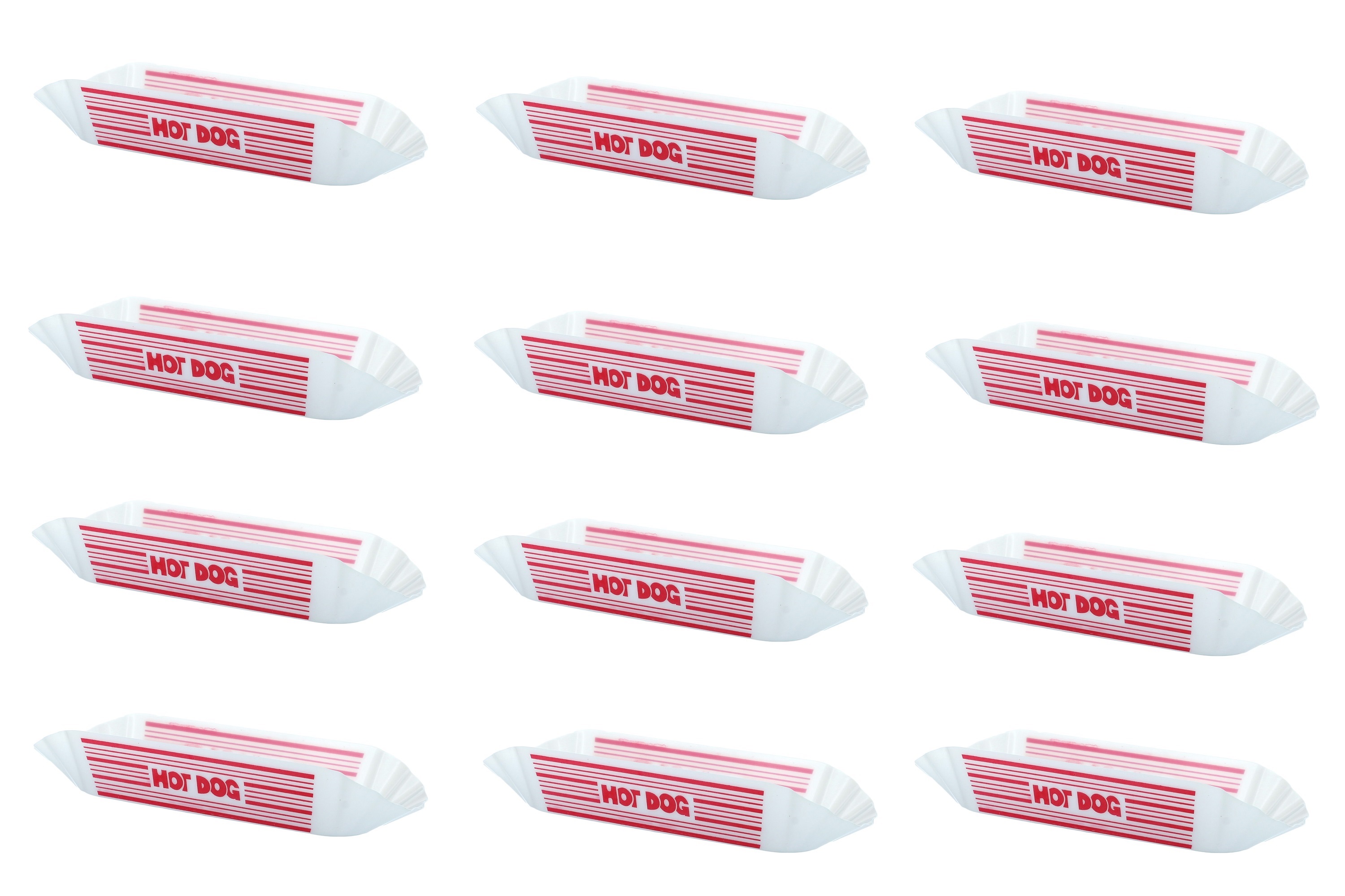 Plastic Hot Dog Holders Party Supplies 12 Pieces