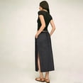 thumbnail image 5 of Women's Flowy High Waist A-Line Maxi Skirt - Summer Casual Lightweight Long Skirts, 5 of 5
