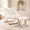 White, variant on Comfy Saucer Chair, Soft Faux Fur Oversized Folding Accent Chair, Lazy Chair for Teens Adults