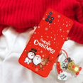 thumbnail image 1 of Reindeer 3D Christmas Santa Claus Tree Hat Case For iPhone 7 8 Plus 6 6S Plus Snowman 3D Key Chain Tpu Phone Cover, 1 of 5