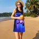 thumbnail image 3 of Balery Play Gaming Vestidos de verano para mujer con estampado: vestido holgado sin mangas, vestido playero informal y cómodo para días calurosos., 3 of 7