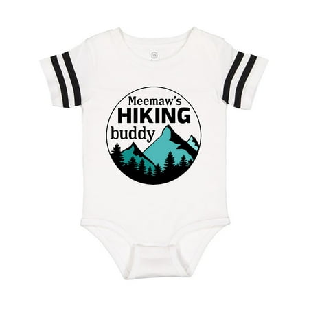

Inktastic Meemaw s Hiking Buddy with Mountains and Trees Gift Baby Boy or Baby Girl Bodysuit