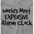 thumbnail image 2 of Most Expensive Alarm Clock Funny Joke Toddler Boy Girl T Shirt Infant Toddler Brisco Brands 18M, 2 of 6