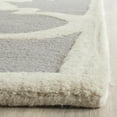 thumbnail image 4 of SAFAVIEH Cambridge Justine Geometric Quatrefoil Wool Area Rug, Silver/Ivory, 9' x 12', 4 of 7