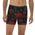 thumbnail image 2 of Men'S Boxer Briefs, Roses Soft And Breathable Mens Underwear Boxer Briefs With Widen Waist, 2 of 2