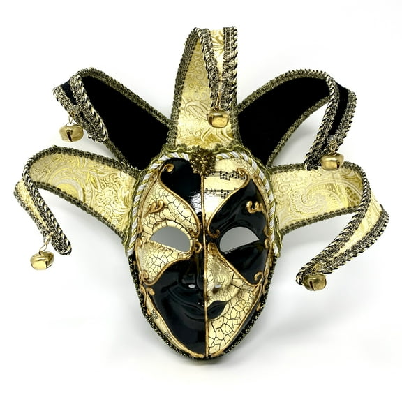 Jester Joker Mask, Venetian Masquerade Carnival Party Masks for Halloween Mardi Gras Cosplay
