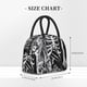 thumbnail image 2 of Disketp Gothic Skull Floral Art Bolsa Térmica para Almuerzo, Lonchera con Abertura Amplia y Gran Capacidad, Organizador Reutilizable para Mujeres, Hombres y Adultos, 2 of 6