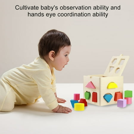 Sonew Jouet Geometrique Jouet Educatif Geometrique Bebe Intellectuel 13 Trous Jeu De Construction De Bloc Formes Geometriques Jouet Educatif Precoce Walmart Canada