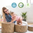 thumbnail image 6 of ECR4Kids SoftZone Tree Stump Stool Set, Chocolate, 3-Piece, 6 of 10