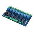 thumbnail image 2 of 8 Channel Relay Module, 8 Way Input Relay Module Strong Driving Ability DC7-24V Continuous Closure  For DIY, 2 of 8