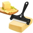 thumbnail image 5 of Ikohbadg Adjustable Wire Cheese Slicer Stainless Steel Thickness Slicer Cutter Replacement Kitchen Cooking Tool for Soft, Semi-hard, Hard Cheeses, with 4 Extra Replacement Wires, Black, 5 of 10
