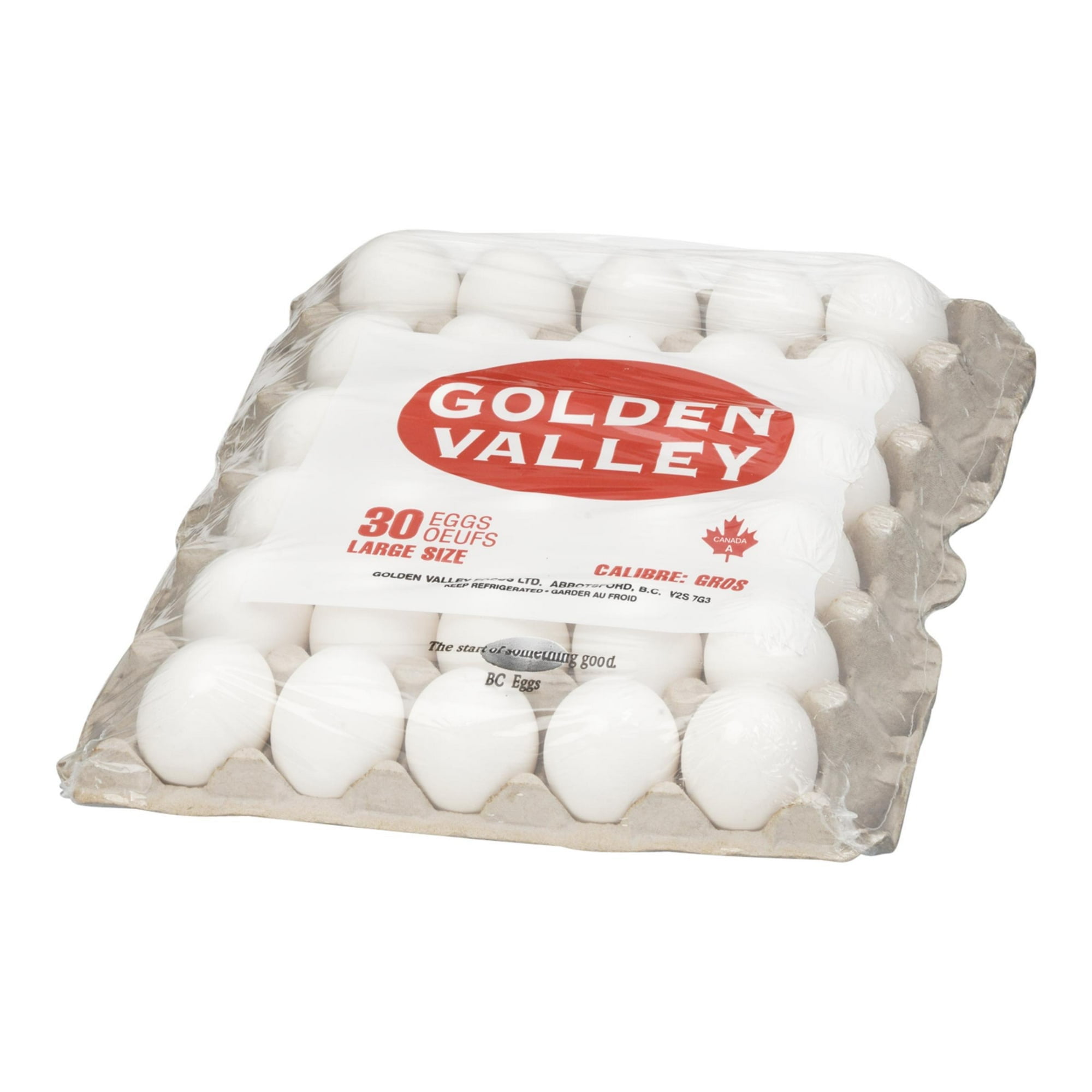Golden Valley gros oeufs blancs paquet de 30