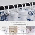 thumbnail image 6 of Blue Nautical Octopus Shower Curtains for Bathroom Cool Ocean Kraken Sailboat Pirate Theme Funny Octopus Bathroom Decor Polyester Fabric-36" x 72", 6 of 6