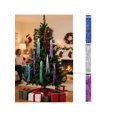 thumbnail image 3 of Pack of 10 Christmas Laser Fringe Garland Shimmering Tinsel Trim for Holiday Tree Door Window Decoration Durable PET Material, 3 of 11