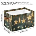 thumbnail image 3 of Ryvnso Shiney Star Storage Basket Large Bin Foldable Boxes Toys Organizer 14.2x10.2x8.3in 2 PCs, 3 of 8