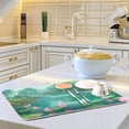 thumbnail image 6 of Drying Mat for Kitchen Counter, Absorbent Reversible Microfiber Dish Drying Mat,Suitable for Kitchen Countertops, Sinks, Tables etc,18 x 24 inches - (Beautiful Lotus Scenery), 6 of 7