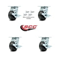 thumbnail image 2 of Greenlee Caster Set – GMX Cart –4 Swivel with Brake and Bolt-On Swivel Lock -SCC, 2 of 2