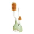 thumbnail image 1 of Juego de cepillos para biberones y pajitas, gel de sílice, cepillo para biberones, limpiador de tetinas, soporte de secado, cerdas suaves, multifuncional para biberones, cepillo para vasos., 1 of 4
