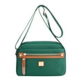 thumbnail image 1 of Bolsa de hombro cruzada de nailon verde, ligera, con múltiples bolsillos, para mujeres, 1 of 2