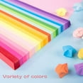 thumbnail image 5 of 2060 Sheets Star Paper 27 Assortment Color Paper Strip Double Sided Solid Color Decoration Paper Strips, 5 of 8