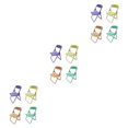 thumbnail image 1 of maskred 1/2/3/5 Plastic Folding Chair Set Delightful Furniture for Ob11 Dolls Decor Toy Type1 3PCS, 1 of 1