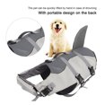 thumbnail image 4 of Herwey Canvas Sponge Shark Design Waterproof Pet Swimming Safety Vest Clothes Life Jacket for Large Dogs, 4 of 7