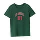thumbnail image 4 of Camiseta de mujer Trajes de verano para mujer Camiseta básica femenina para viajar y desplazarse Verde, 4 of 7
