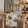 thumbnail image 2 of Spring Tulips Flower Table Runner, Vintage Floral Barn Doors Rustic Beige Cotton Linen Table Runners 108 Inches Long, Dresser Scarf Runner for Dining/Living Room/Kitchen/Square Tables 13''x108'', 2 of 9