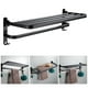 thumbnail image 1 of Espacio de aluminio toal de bastidor de toal moderna estantería de toal plegable estantes de almacenamiento con / toal barra de barra anodizad 49cm perfecl estantes del estante del cuarto de baño, 1 of 8