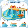 thumbnail image 3 of Memoryfield Kids Inflatable Bounce House 12-in-1 Bouncer Playset with Slide & 350W Blower, Indoor Outdoor Jump Castle for Backyard, 3 of 8
