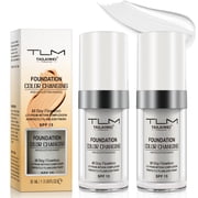 TLM Colour Changing Foundation,Flawless Moisturizing Color Changing Foundation Makeup for Women Girls 30ml,Natural,Long-lasting & Non-greasy,2 Pack