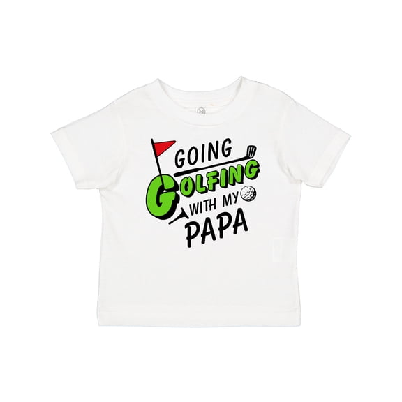 Inktastic Going Golfing with my Papa- kids golf Boys or Girls Baby T-Shirt