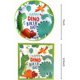 thumbnail image 2 of Watercolor Dinosaur Birthday Party Supplies, 20 Plates and 20 Napkin, for Dinosaur Theme Birthday Party Decoration for Boys Kids, 2 of 4