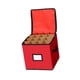 thumbnail image 3 of Contenedor para bolas de árbol de Navidad, Organizador para colgar bolas de Navidad con rojo, 3 of 9