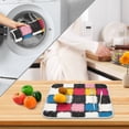 thumbnail image 3 of Yayeee Dish Drying Mat for Kitchen Counter 16" x 18" Microfiber Super Absorbent Coffee Decorative Pad, White Checkered Pattern, 3 of 9