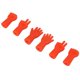 thumbnail image 1 of 24 Pcs Knitting Needle Stoppers Rubber Stone Paper Scissors Knitting Needle Caps for Knitting Crafts Quilting DIY, 1 of 3