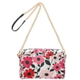 thumbnail image 2 of FORMRS Women Crossbody Purse with Chain Strap Vegan Leather Shoulder Handbag, Pink and Red Flowers, 2 of 7