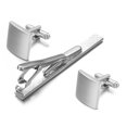thumbnail image 3 of Yoursfs Cufflinks And Tie Clip For Men Stainless Steel Silver Square Cuff Links Blanks Metal Regular Men's Holiday Gifts Jewelry Set, 3 of 4