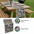 thumbnail image 5 of Grey Bunny Easter Table Runner - 120 Inch Long, Kitchen Dining Table Runner Dresser Scarves, Rabbits Spring Botanical Black White Plaid Farmhouse Decor for Coffee Tables Wedding Party Banquet, 5 of 8