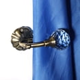 thumbnail image 3 of WINOMO 2pcs Cristal Boule Rideau Hookback Mur Monter Métal Rideau Tieback Crochets (Bronze), 3 of 7