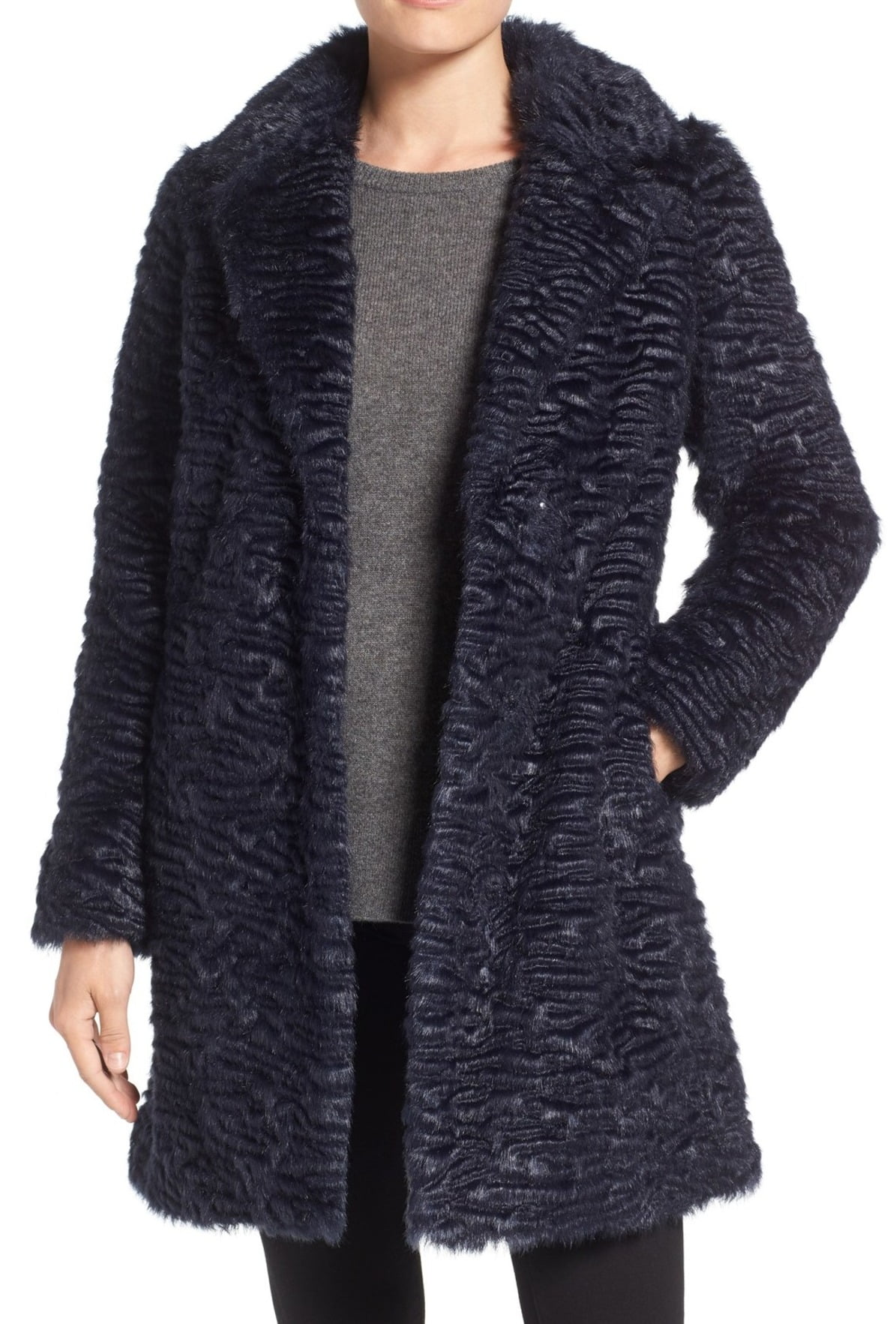 eliza j faux fur coat